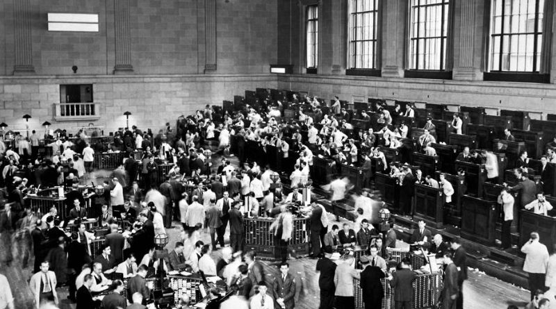 Aktiehandel på NYSE lige før krakket i 1929